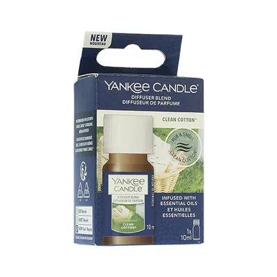 Produktbild von Yankee Candle Clean Baumwolle 10 ml, 10 ml, Bergamotte, CEDAR, Maiglöckchen, Moschus, Rose, Vetiver, Holz, Aroma-Diffuser