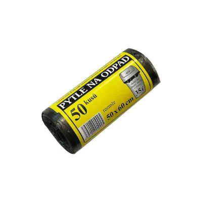Produktbild von HDPE-Müllbeutel 50 x 60 cm/50 Stück, 35 l. schwarz