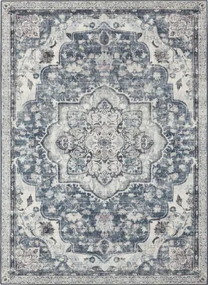 Produktbild von Songmics Wohnzimmerteppich Rutschfest Vintage Grau 120 x 170 cm