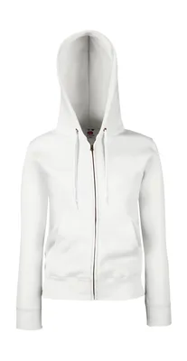 Produktbild von Fruit of the Loom Damen Premium Sweat Jacke Kapuzenpullover Hoodie, Größe:2XL (18), Farbe:Weiß
