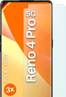 Produktbild von moex® 3x Schutzfolie kompatibel mit Oppo Reno4 Pro 5G - Displayschutzfolie Anti Reflex Folie, Matt