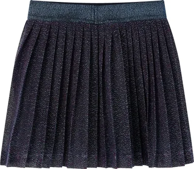 Produktbild von vidaXL Kinderrock mit Glitzer Marineblau 104