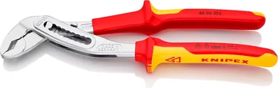 Produktbild von Wasserpumpenzange DIN ISO 8976 L.250mm VDE verchromt 2Komp.-Hllen m.Abgleitschutz Alligator 1000V-isoliert