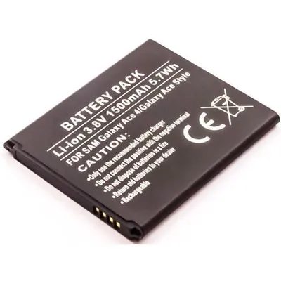 Produktbild von Akku für Samsung Galaxy S Duos 3 Li-Ion 3,8 Volt 1500 mAh schwarz.