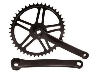 Produktbild von VWP Kurbelgarnitur Vinty 44T 170 mm Schwarz für Vierkantachse