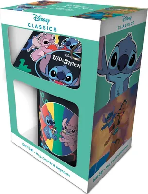 Produktbild von Lilo & Stitch (You're My Fave) Mug Coaster Keychain Gift Set
