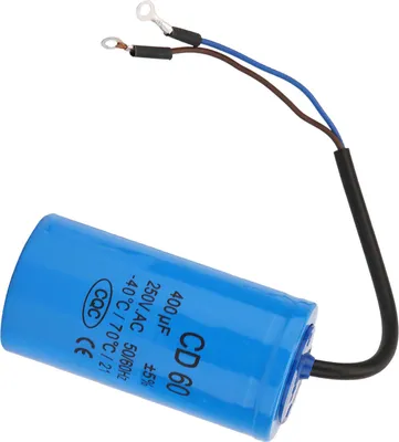 Produktbild von CD60 Betriebskondensator mit Kabel 250V AC 400uF 50/60Hz für Motorluftkompressor