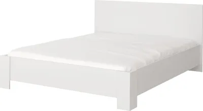 Produktbild von Bett Bettgestell Doppelbett  160x200cm ohne Matratze Weiss/Weiss - MEDIOLAN
