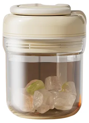Produktbild von Eiswürfelform mit einfacher Entnahme per Klick, lebensmittelecht, geruchsneutral, 3-in-1-Eisbecher, auslaufsicher, ideal zum Eiswürfelmachen und Trinken