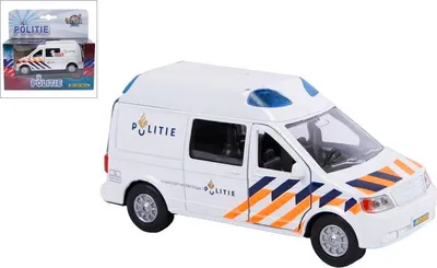 Produktbild von Spielzeugauto Polizeibus Volkswagen mit Licht und Sound Metall