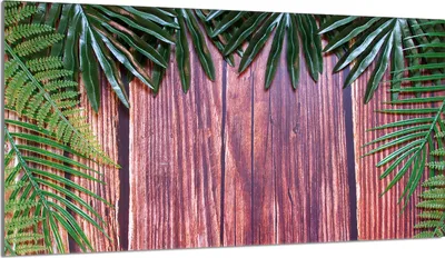 Image de Plaque de recouvrement pour cuisinière 90x52 Vitrocéramiquefeld Couverture anti-éclaboussures Plaque de verre Déco Planche à découper, bois feuillage