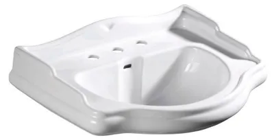 Produktbild von Kerasan RETRO Keramik-Waschtisch 69x52cm, 3 Armaturlöcher, weiß