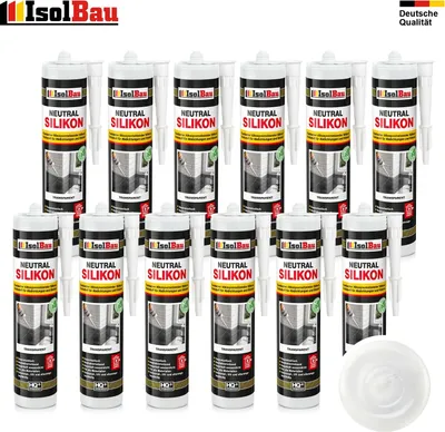Neutralsilikon Naturstein Silikon Marmor Granit Sanitär Inn/Auß 1 - 48 x 300ml
