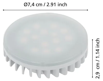 Zdjęcie produktu dla EGLO 110161, 4,9 W, GX53, 470 lm, Ciepłe białe
