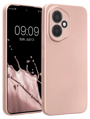 Produktbild von kwmobile Handyhülle kompatibel mit HONOR 400 Hülle - weiche Silikon Case metallisch schimmernd in Metallic Rosegold