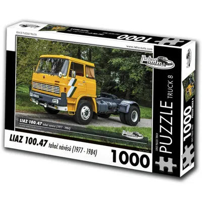 Obrázok produktu pre RETRO-AUTA Puzzle TRUCK No.8 Liaz 100.47 Tractor ( 1977-1984) 1000 dielikov