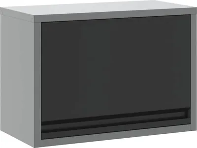 Image de Armoire à outils avec stockage Noir et gris 50 x 25 x 35 cm