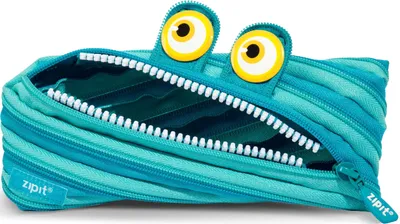 Productafbeelding van ZIPIT Wildlings pennenetui voor jongens, etui voor kinderen, blauw