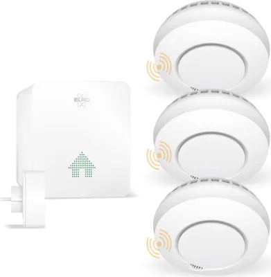 Produktbild von ELRO Connects SF500S Rauchmelder Kit - Intelligente Brandschutzlösung für Ihr Zu