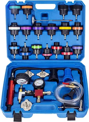 Produktbild von Kühlsystem Tester Kit, 28-teilig, Druck- und Lecktest, Kühlerprüfgerät für die Werkstatt