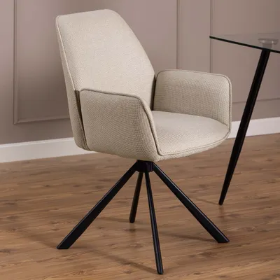 Obrázok produktu pre Otočná jedálenská stolička Smuk Bonnie Beige