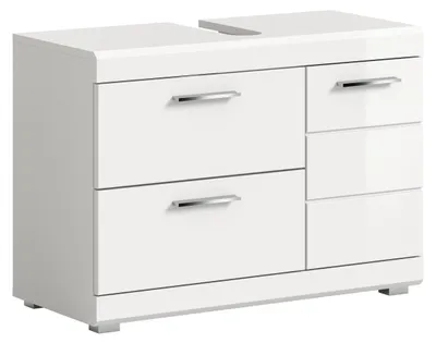 Productafbeelding van Scout wastafelonderkast (B/H/D: 80x56x34 cm) in wit, hoogglans en wit
