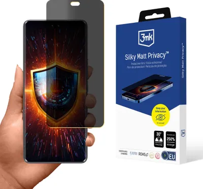 Produktbild von 3mk Display Schutzfolie Privatisierung Film Handyfolie Silky Matt Privacy für Honor 200 Pro Self-Heal