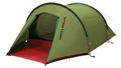 Produktbild von High Peak Kite 2 Extra Leichtgewicht - Kuppelzelt - 2 Person(en) - Moskitonetz - Belüftung - Wasserdichte Nähte - Grün - Rot