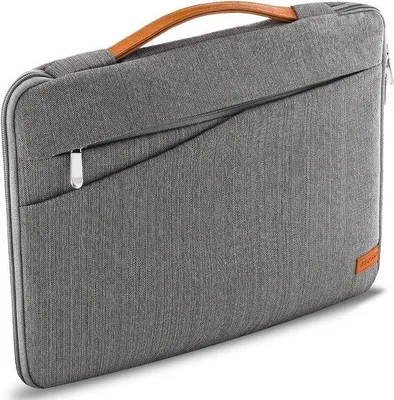 Obrázok produktu pre Taška na notebook z nylonu do 17,3" – odolný nylonový batoh s priehradkami na príslušenstvo – sivá