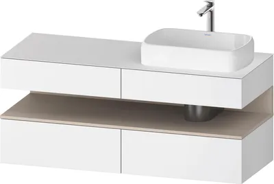 Produktbild von DURAVIT QA4766083180000 QTG KWTU WH Ek. 1400x550x600 Wß Mt. H