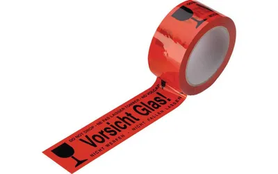 Produktbild von enviropack Warnklebeband PVC Vorsicht Glas - 248082