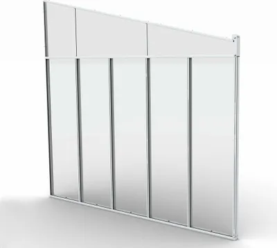 Produktbild von Palram - Canopia Seitenwand für Terrassendach mit 4 m Tiefe Weiß 330x305 cm