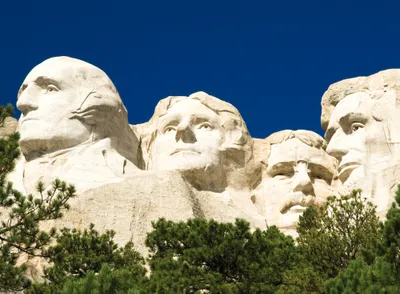 Produktbild von USA Kunstdruck Bild - Mount Rushmore, US Präsidenten (40 x 50 cm)