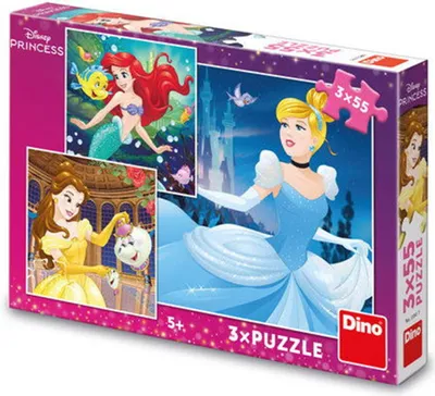Immagine prodotto di DINO Toys VESELÉ PRINCEZNY 3x55 Puzzle