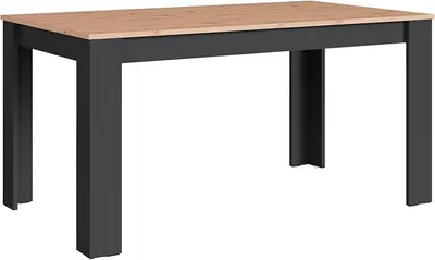 Produktbild von Esstisch NORI, Küchentisch in Eiche-Optik, 160 x 90, H 75 cm | Untergestell Melamin anthrazit, Großer Tisch