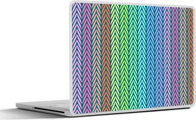 Produktbild von MuchoWow® Laptop Aufkleber Sticker Cover Regenbogen - Muster - Pastell 40x30 cm - Laptop Dekoration - Selbstklebend