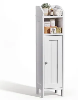 Produktbild von Badezimmerschrank schmales Badregal Weiß 20 x 20 x 80 cm