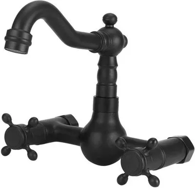Produktbild von Küchenarmatur Wandmontage - Mischwannenarmatur Kupfer - Doppelarmatur