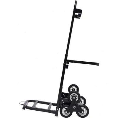 Immagine prodotto di Carrello saliscale - Carrello pieghevole per scale / carrello della spesa - Telaio a 3 ruote - Portata massima 210 kg