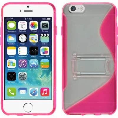 Produktbild von PhoneNatic Case kompatibel mit Apple iPhone 6s / 6 - pink Silikon Hülle  Cover
