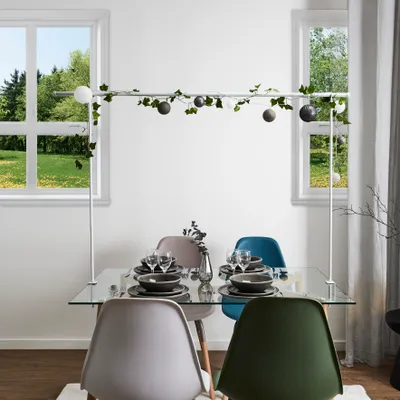 Image de Barre Deco De Table Ajustable Interieur Et Exterieur Blanc