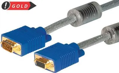 Produktbild von S-VGA Monitorkabel High Quality, vergoldet, 15pol HD D-Sub St./Bu., 20,0 m Hochwertiges Monitorkabel für beste Bildqualität (128661)