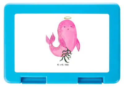 Produktbild von Mr. & Mrs. Panda Bento Box Sternzeichen Jungfrau - Weiß - Geschenk, Snackbox, Geburtstag August, Brotzeitbox, Butterbrotdose, Jungfer, Lunchbox, Bentobox, Meerjungfrau