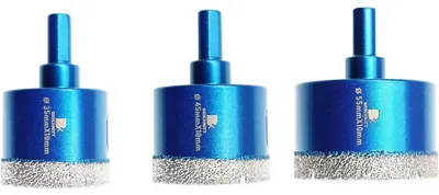 Productafbeelding van Diamant boor set, 3 stuks, 35/45/55 mm, voor tegels, keramiek, graniet en metselwerk
