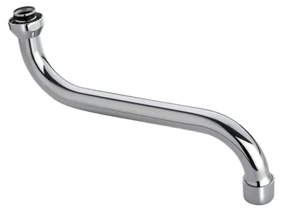 Produktbild von Aqualine Wasserauslauf, 177mm, S-Form, Chrom