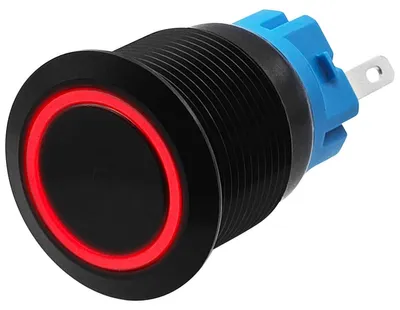 Produktbild von ProRide Metall-Drucktaster 19 mm ON/OFF 12V/24V mit roter LED
