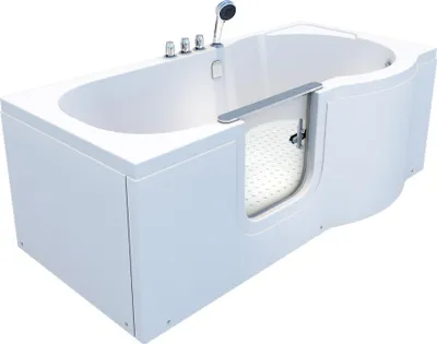 Produktbild von Seniorenwanne mit Tür S12-TH-L Badewanne 170x85cm