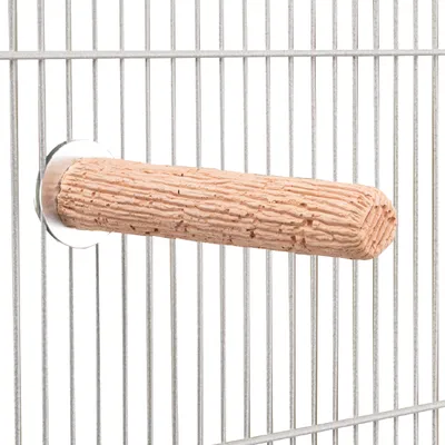 Produktbild von Manu Relax Perch · Medium,  fressbare Sitzstange aus Lehmerde für Nymphensittiche & Großsittiche, 15,5 x 2 x 2 cm