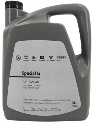 Produktbild von Volkswagen GS55502M4EUR Motoröl 5L Special G 5W40 VW Norm 50200 50500 Öl