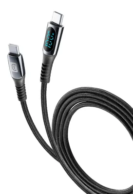 Obrázek produktu pro Cellularline 8018080456145, 2 m, USB C, USB C, Černá